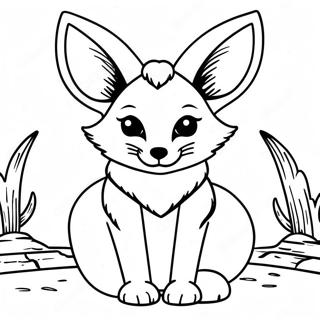 Cáo Fennec Tranh Tô Màu