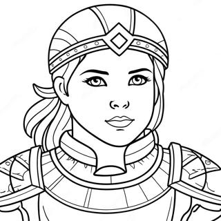 Co Gai Dung Cam Trong Bo Giap Hoan Chinh Trang To Mau 126913 60538