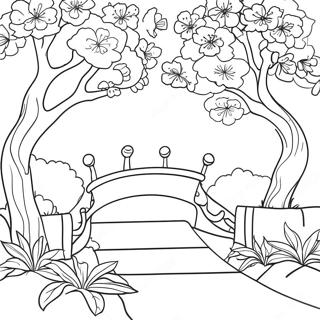 Hoa Anh Đào Trang tô màu