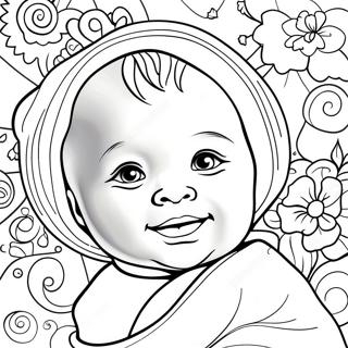 Trẻ Sơ Sinh Thực Tế Trang tô màu