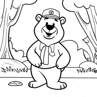 Gau Yogi Trong Cong Vien Jellystone To Mau 127503-61121