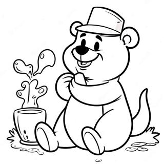 Gấu Yogi Trang tô màu