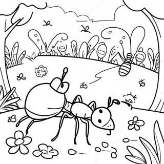 Nhung Con Kien Nhieu Mau Trong Vuon Trang To Mau 127758-61316