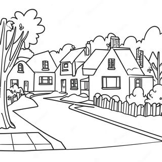 Khu Phố Trang tô màu