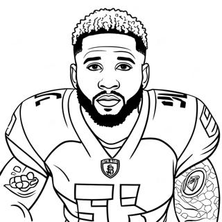 Odell Beckham Jr Tranh Tô Màu