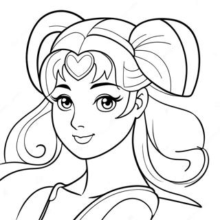 Công Chúa Serenity Sailor Moon Tranh Tô Màu