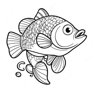 Trang Tô Màu Câu Cá Bass Tranh Tô Màu