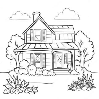 Trang To Mau Ngoi Nha Nong Trai Xinh Xan Voi Vuon 131900-64535