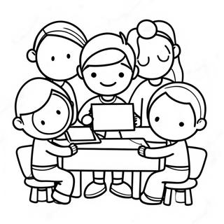 Trang To Mau Tre Em Lam Viec Nhom Da Dang 132360 64892