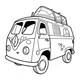 Trang Tô Màu Scooby Doo Trong Xe Bí Ẩn Tranh Tô Màu