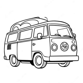 Trang Tô Màu Scooby Doo Trong Xe Bí Ẩn Tranh Tô Màu