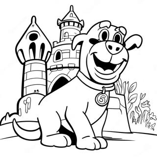 Trang Tô Màu Scooby Doo Trong Lâu Đài Ma Quái Tranh Tô Màu