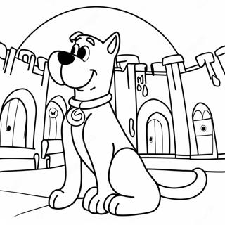 Trang Tô Màu Scooby Doo Trong Lâu Đài Ma Quái Tranh Tô Màu