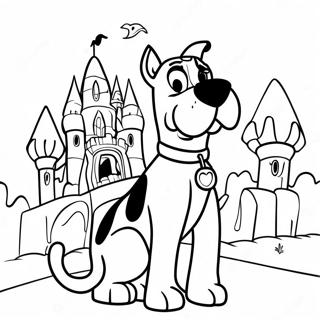 Trang Tô Màu Scooby Doo Trong Lâu Đài Ma Quái Tranh Tô Màu