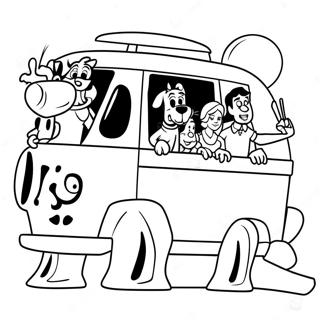 Trang Tô Màu Scooby Doo Và Bạn Bè Giải Quyết Bí Ẩn Tranh Tô Màu