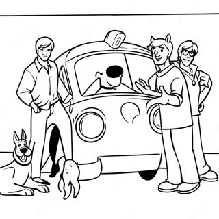 Trang Tô Màu Scooby Doo Và Bạn Bè Giải Quyết Bí Ẩn Tranh Tô Màu
