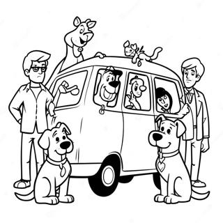 Trang Tô Màu Scooby Doo Và Bạn Bè Giải Quyết Bí Ẩn Tranh Tô Màu