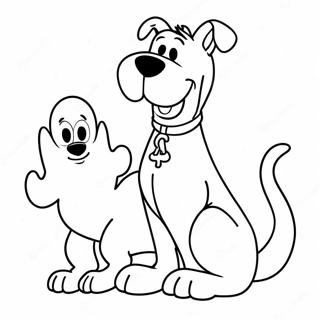 Trang Tô Màu Scooby Doo Với Ma Tranh Tô Màu
