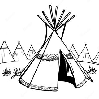 Lều Teepee Tranh Tô Màu