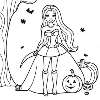 Trang To Mau Barbie Halloween 134543-66582