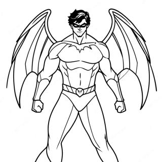 Nightwing Cánh Lửa Tranh Tô Màu