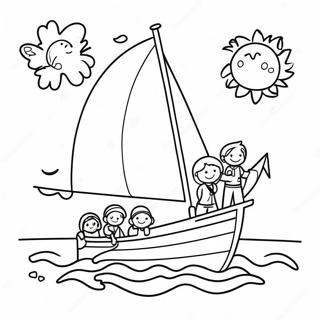 Trang To Mau Thuyen Buom Voi Nhung Dua Tre Vui Ve 135829 67591