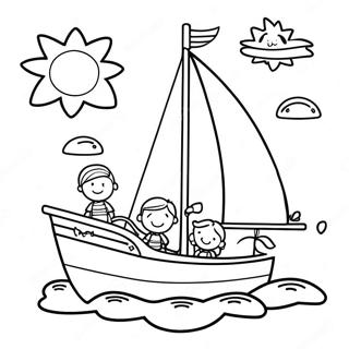 Trang To Mau Thuyen Buom Voi Nhung Dua Tre Vui Ve 135829 67592