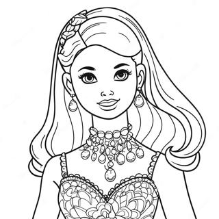 Trang To Mau Bup Be Barbie Trong Vay Lap Lanh Tranh Tô Màu