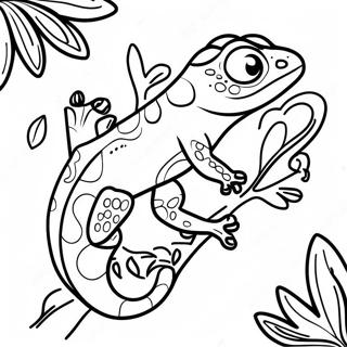 Gecko Vui Ve Tren La Trang To Mau 138516-69838