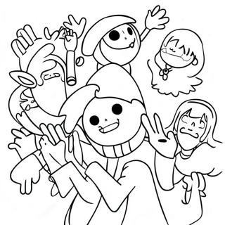 Nhan Vat Danganronpa Trong Hanh Dong Trang To Mau Tranh Tô Màu