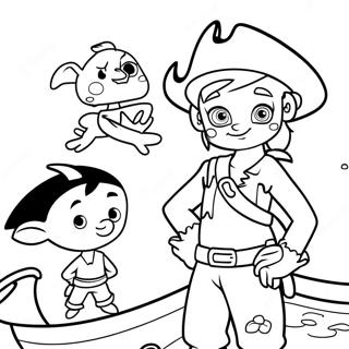 Trang Tô Màu Jake Và Những Tên Cướp Biển Neverland Tranh Tô Màu