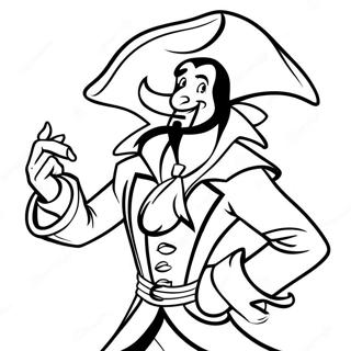 Trang Tô Màu Captain Hook Lén Lút Tranh Tô Màu