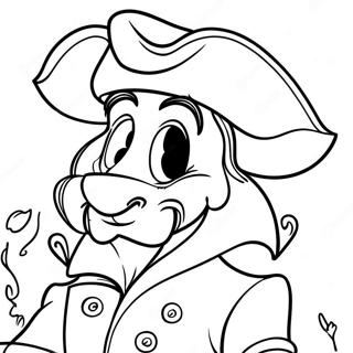 Trang Tô Màu Captain Hook Lén Lút Tranh Tô Màu