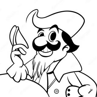 Trang Tô Màu Captain Hook Lén Lút Tranh Tô Màu