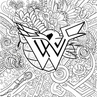 Trang To Mau Logo Wwe 138950-70179