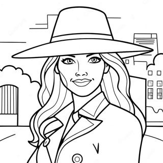 Carmen Sandiego Trang tô màu