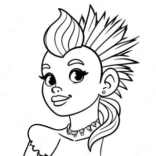 Công Chúa Disney Punk Trang tô màu