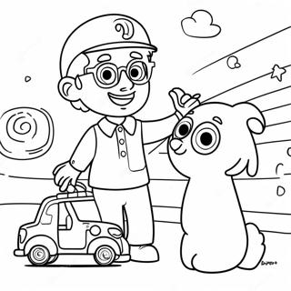 Trang To Mau Blippi Choi Voi Ban Be 16260-3546