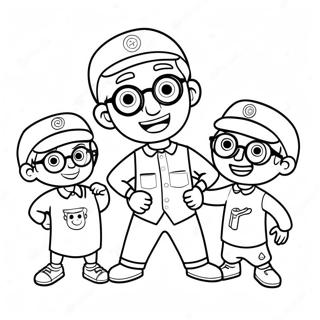 Trang To Mau Blippi Choi Voi Ban Be 16260-3547