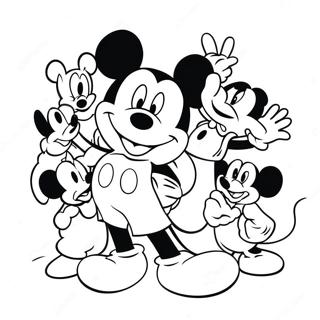 Trang To Mau Mickey Mouse Va Ban Be 16546-3609