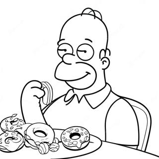 Trang To Mau Homer Simpson An Banh Donut 19446-4242