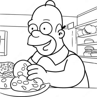 Trang To Mau Homer Simpson An Banh Donut 19446-4243