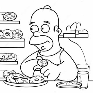 Trang To Mau Homer Simpson An Banh Donut 19446-4244