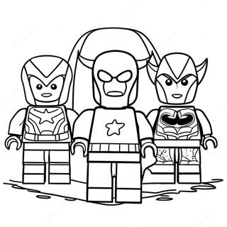 Lego Avengers Tranh Tô Màu