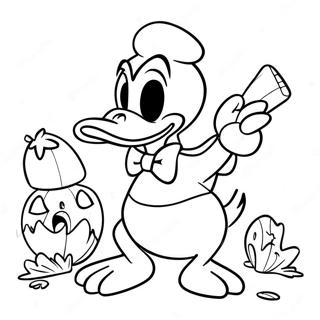 Trang To Mau Donald Duck Di Le Halloween 30218-6584