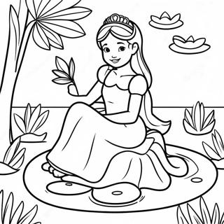 Trang To Mau Cong Chua Hoang Gia Ngoi Tren La Sen 31471-6863