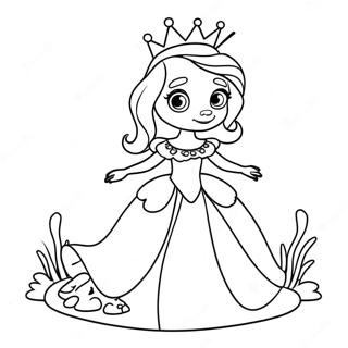 Trang To Mau Cong Chua Ky Dieu Voi Mot Con Ech Lap Lanh 31473 6870