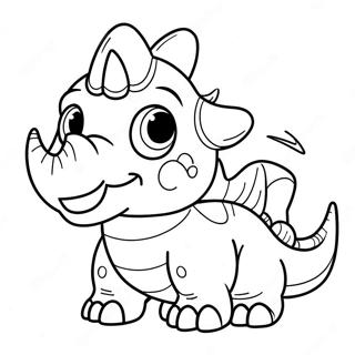 Triceratops Tranh Tô Màu