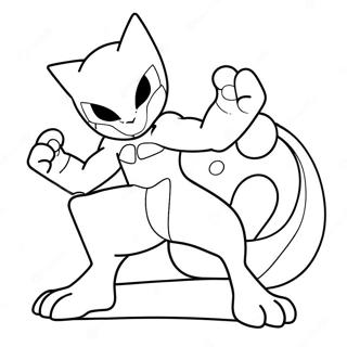 Mewtwo Tranh Tô Màu