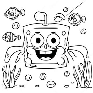 Buc Tranh To Mau Cuoc Phieu Luu Duoi Nuoc Cua Spongebob Squarepants 34085-7434